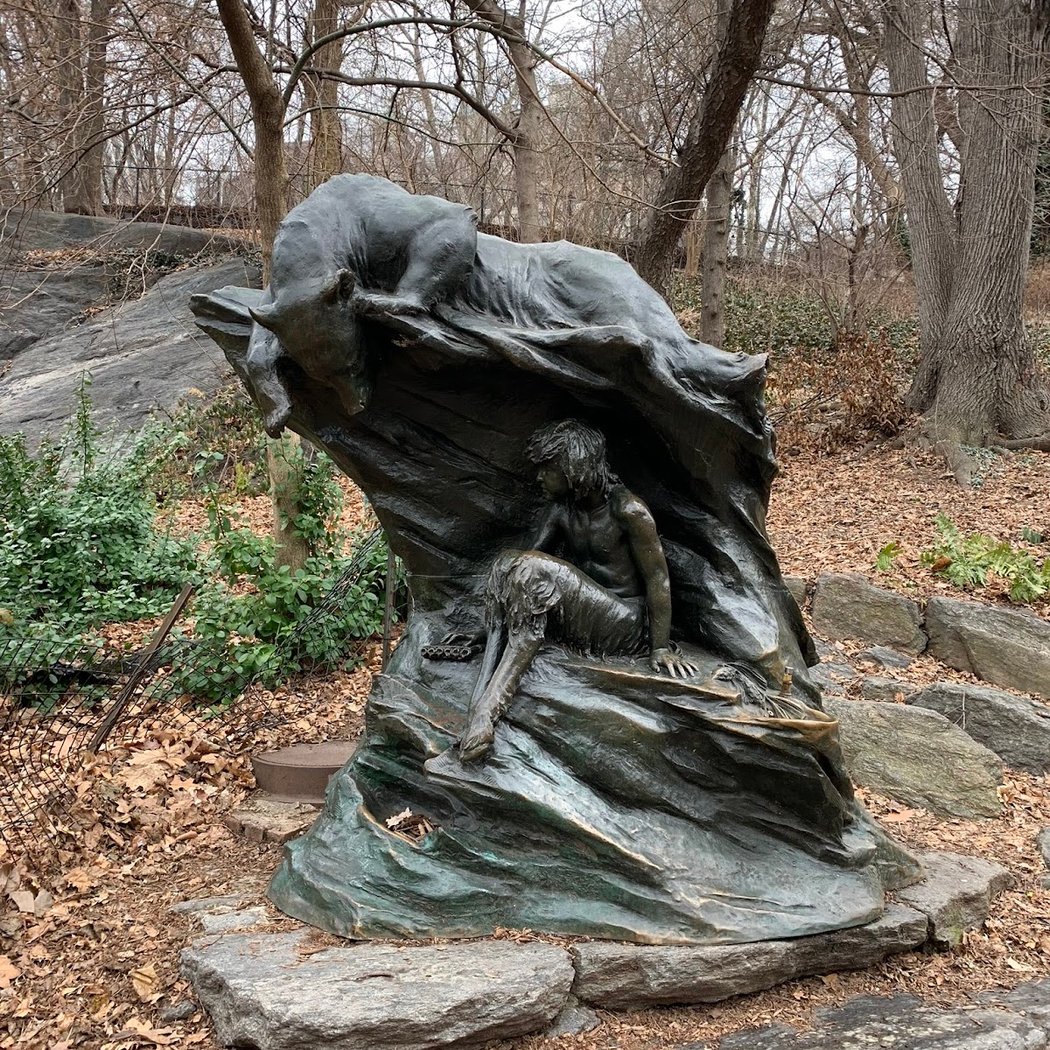 Seligman Fountain - "Bear and Faun" 2