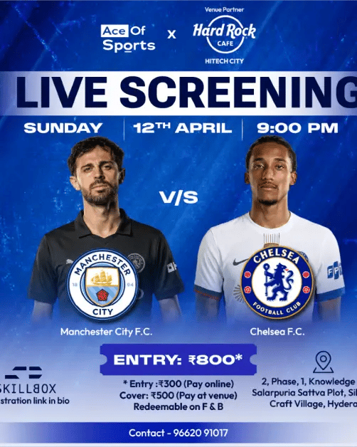 Manchester City VS Chelsea | Live Screening 1