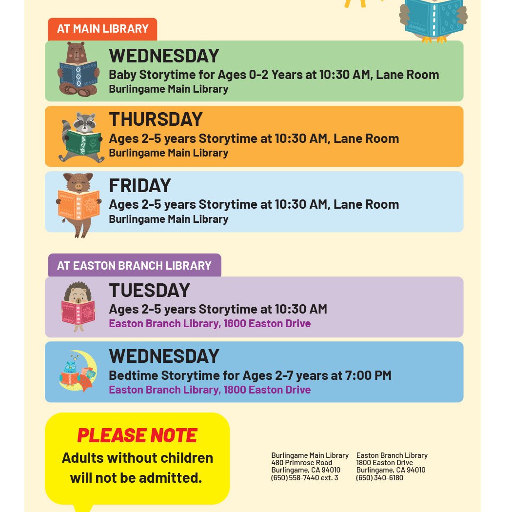 Storytime for Ages 2-5 1