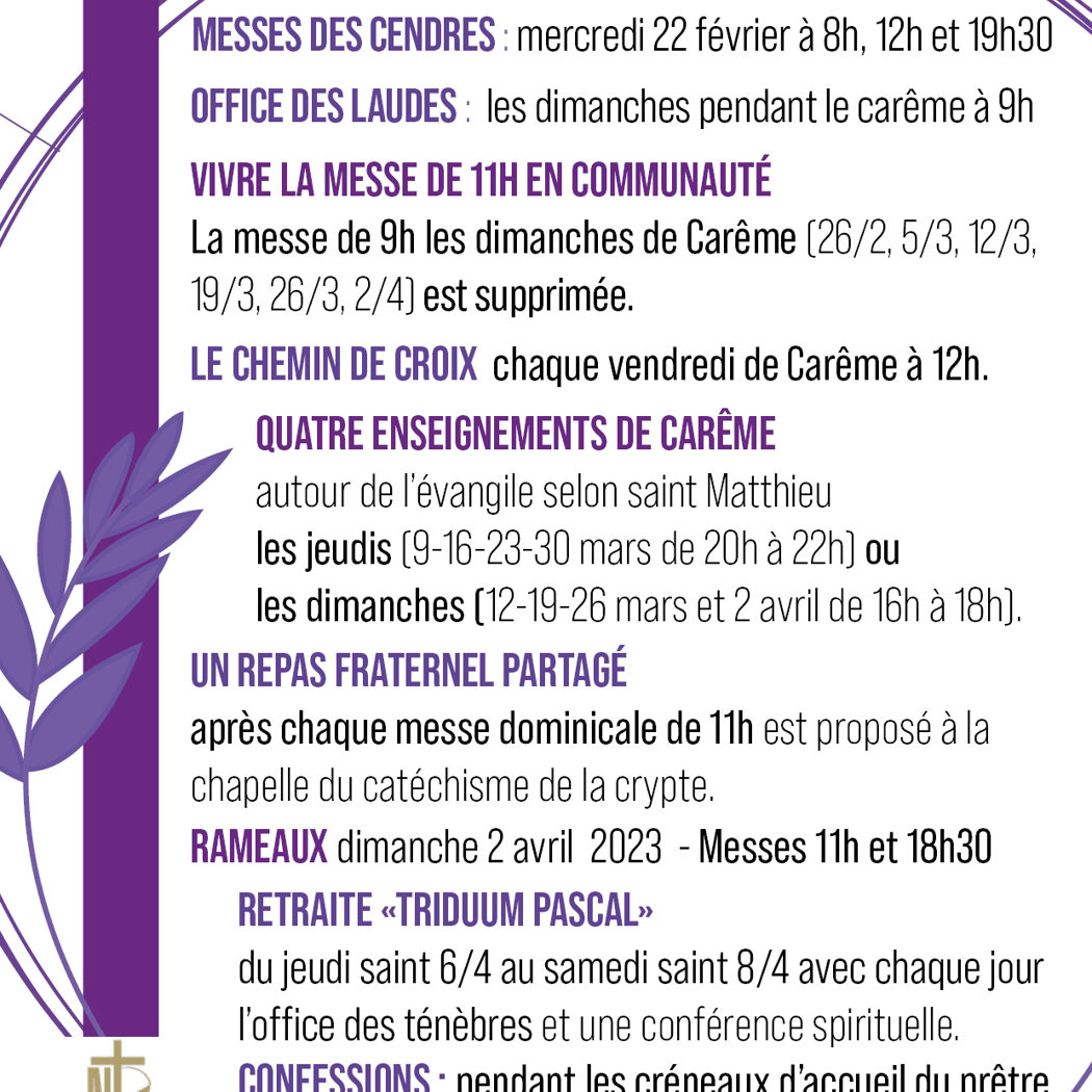 Carême 1