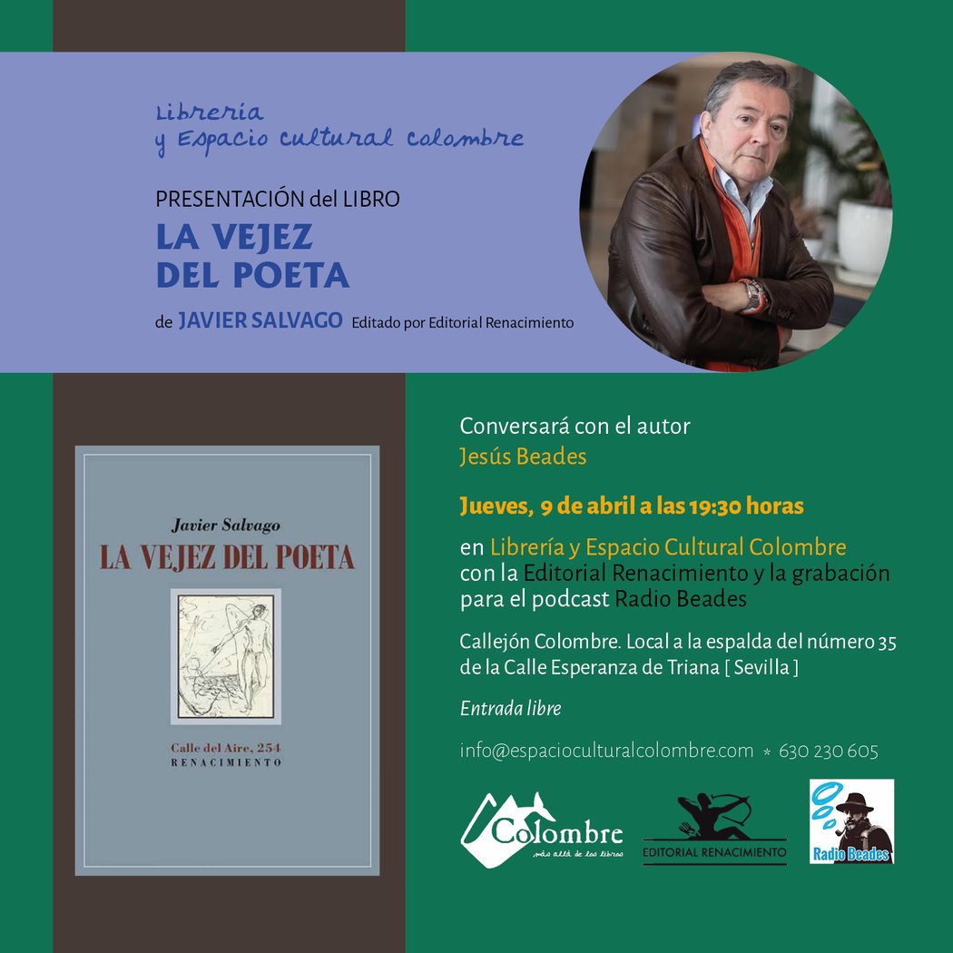 Presentación La vejez del poeta con Javier Salvago 1