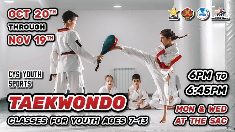 CYS Youth Sports Taekwondo Classes 1