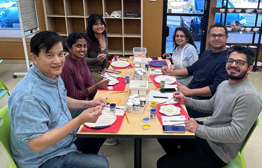 Team Paul, Pottery Wheel Experience and Pottery Painting 2