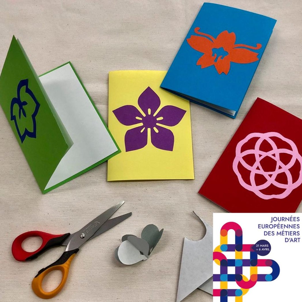 Atelier créatif / Carte motif en Kirigami 1