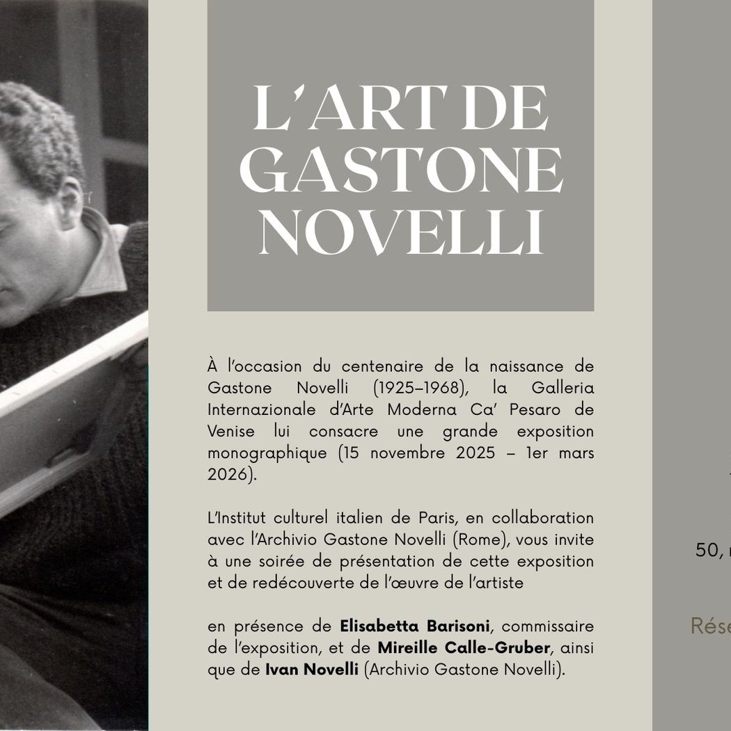 L'art de Gastone Novelli 1