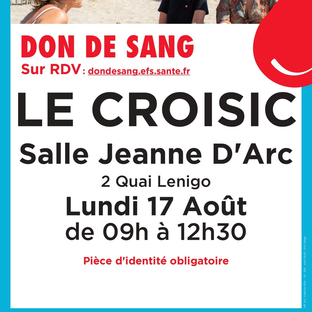 Don de Sang – 9h à 12h30