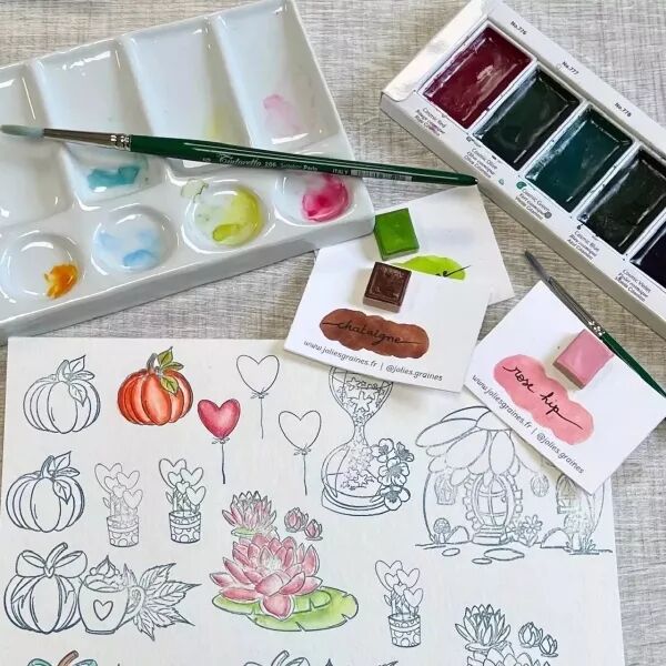 Atelier Initiation Colorisation à l'aquarelle 1
