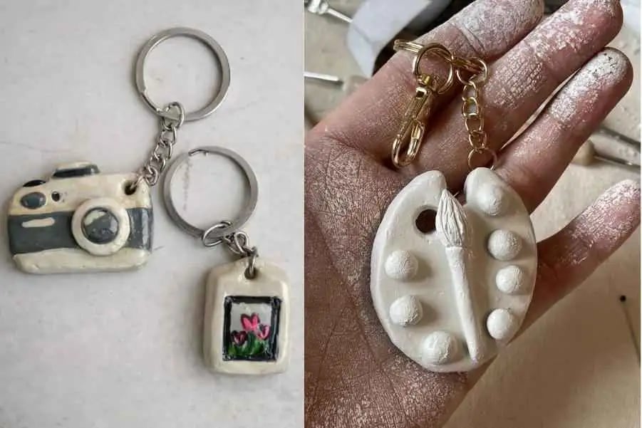 Clay Miniature Keychain Making 2