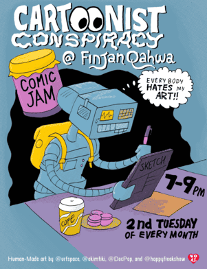 Cartoonist Conspiracy Collaborative Drawing Jam 1