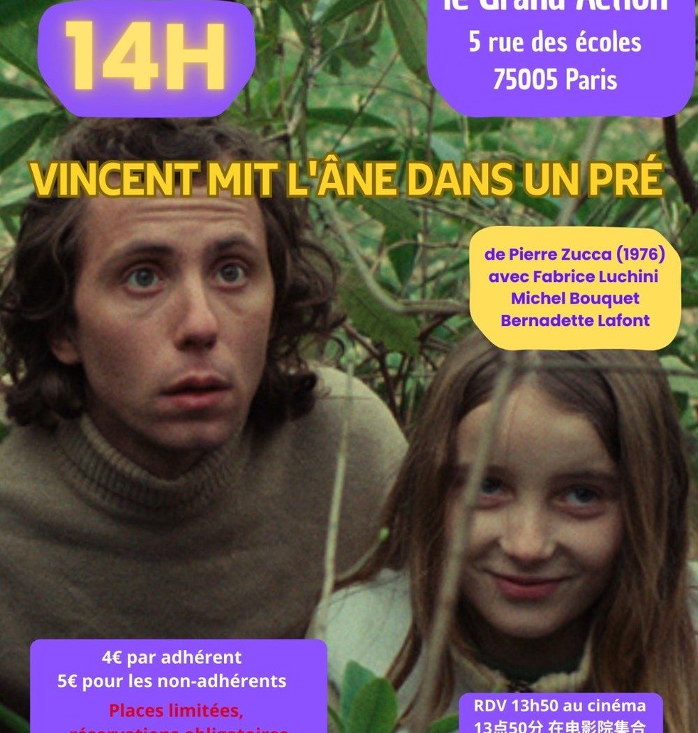 VINCENT MIT L'ÂNE DANS UN PRÉ 1