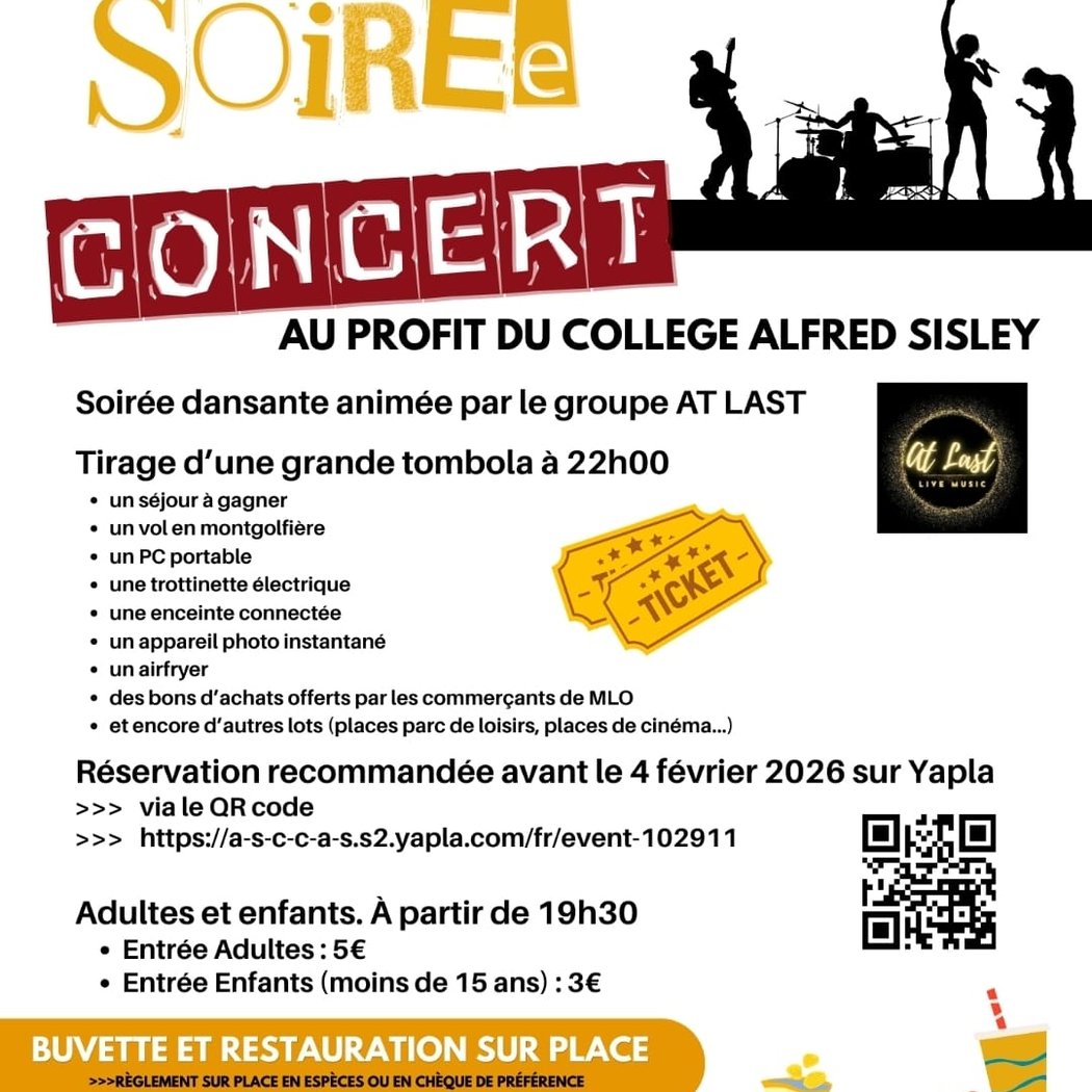 Soirée concert animée par le groupe AT LAST 1