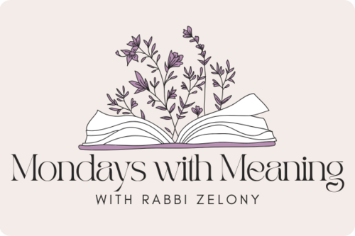 Monday's with Meaning with Rabbi Zelony 1