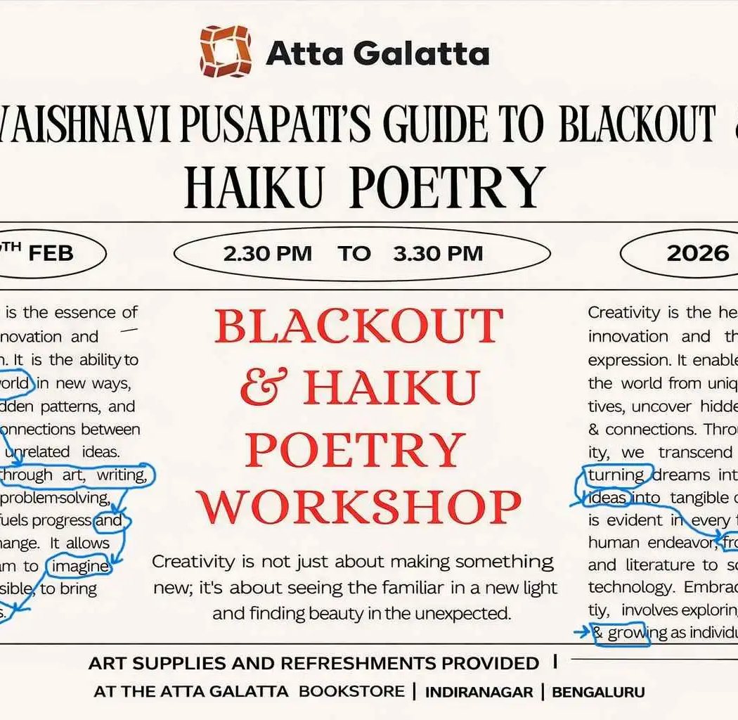 Blackout Poetry & Haiku: A Creative Workshop 1