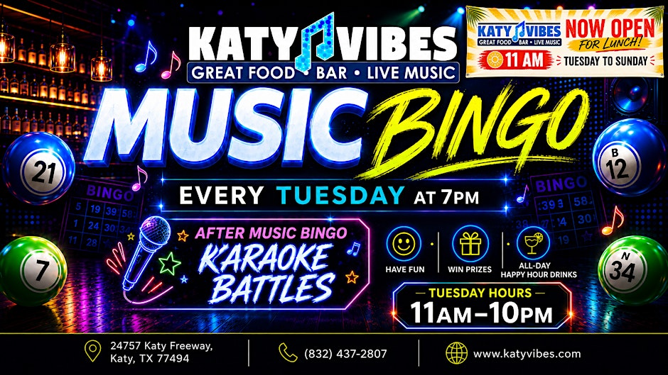 Music Bingo Tuesdays