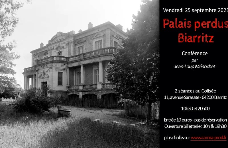 Palais perdus – conférence par Jean-Loup Ménochet