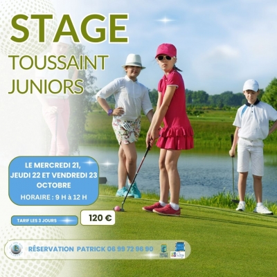 Stage de golf juniors Vacances de la Toussaint