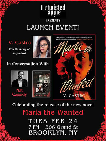 Maria the Wanted with Author V. Castro 1