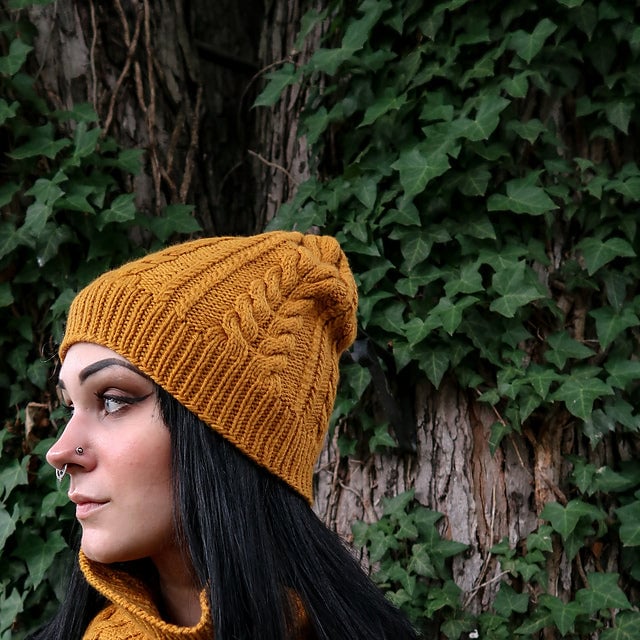 Learn to Knit Cables - Bynx Hat 1