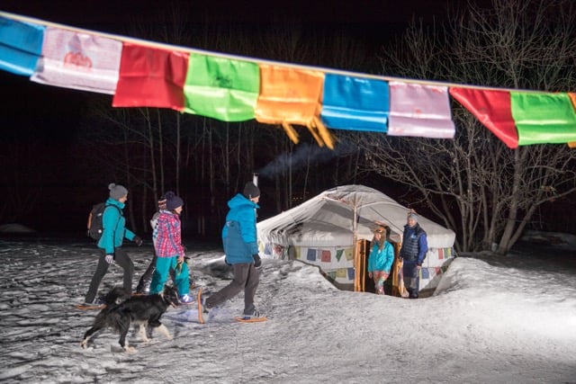 Raquettes et yourte serre chevalier 1