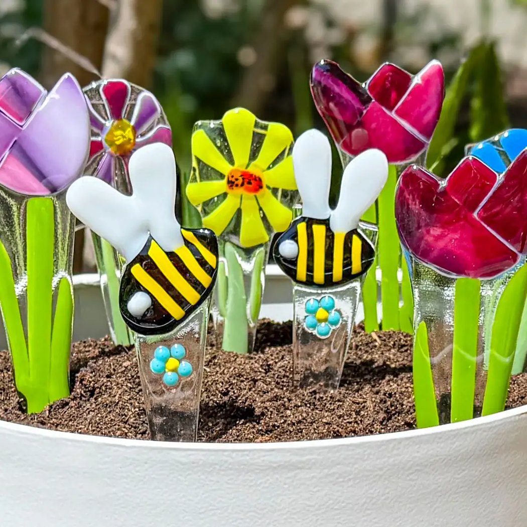 Fused Glass Flowers 1