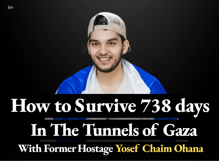 How to Survive 738 days In The Tunnels of Gaza With Former Hostage Yosef Chaim Ohana 1
