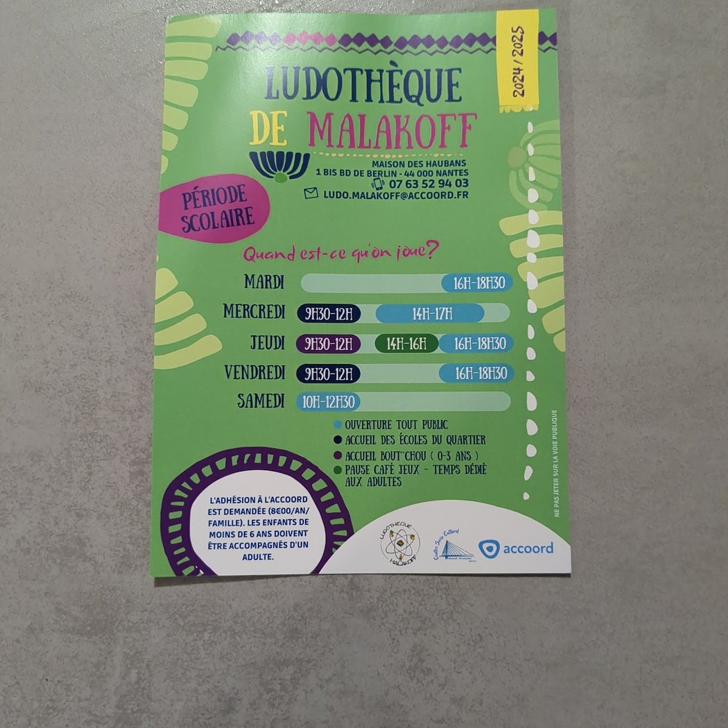 Ludothèque Accoord Nantes Malakoff 1