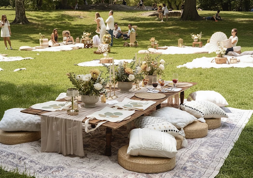 Luxury Picnic + Tote Bag Painting in Central Park