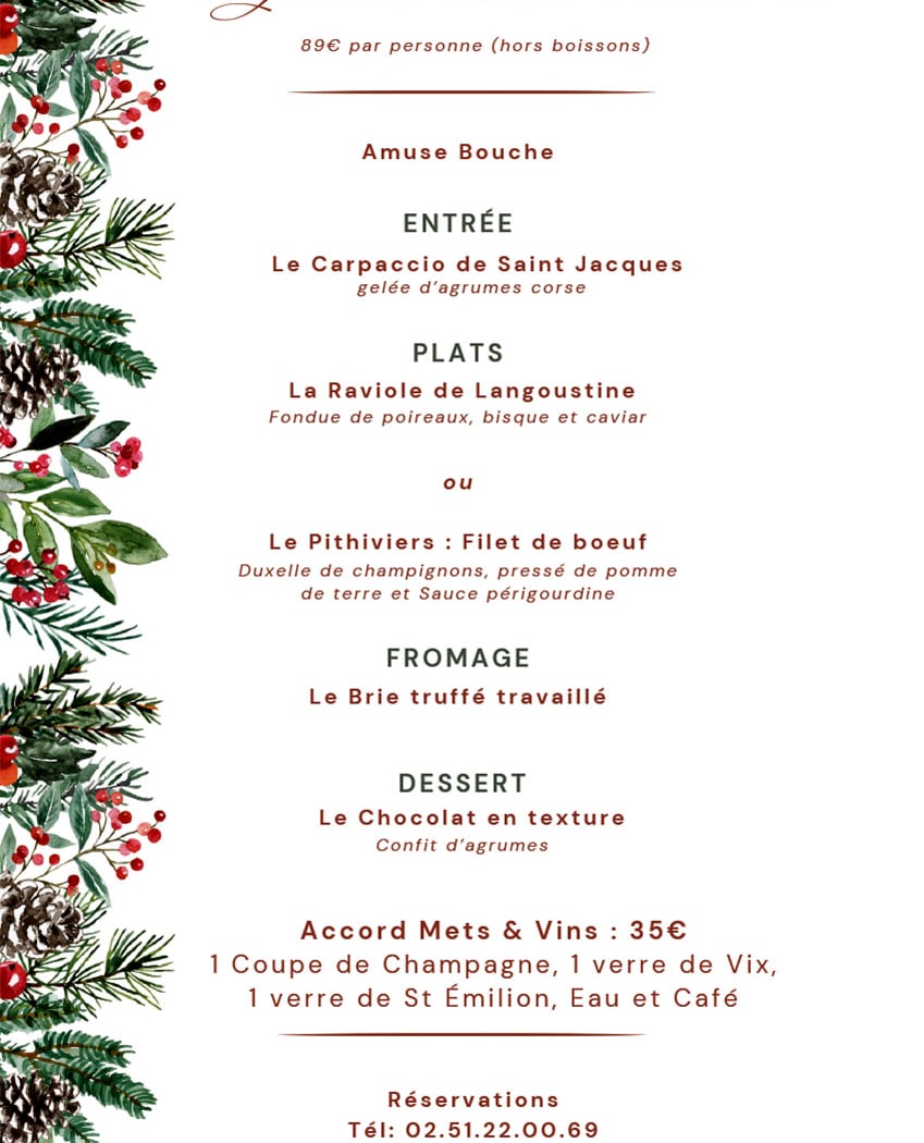 Menu de Noël 2025 3