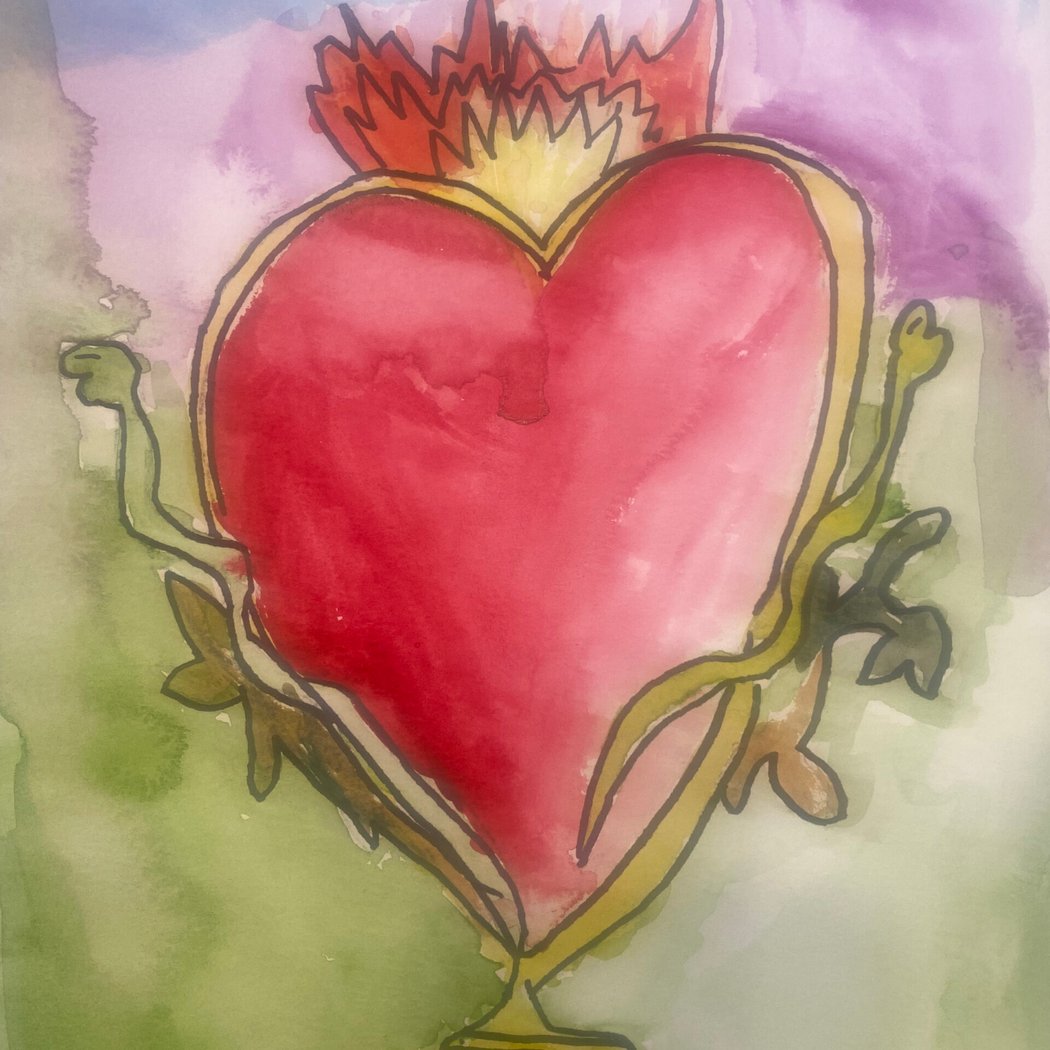 PAINT PARTY-Adults and/or Adults with Kids Ages 14+ (Hearts) 1