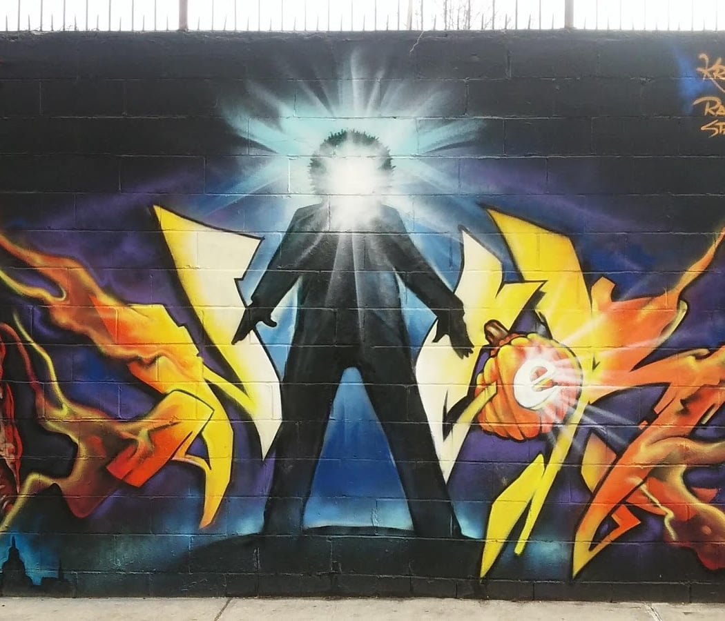 Nelson Avenue Graffiti Art Wall 1