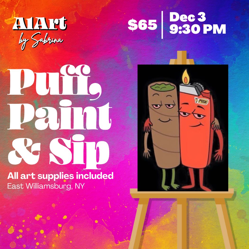 Puff, Paint and Sip Art Studio 1