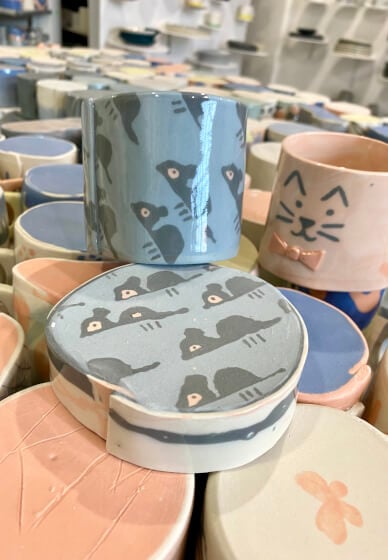 Porcelain Mugs Pottery Class 1