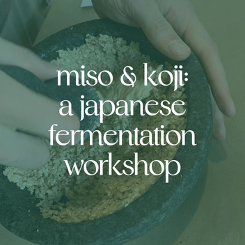 Miso & Koji: A Japanese Fermentation Workshop 1