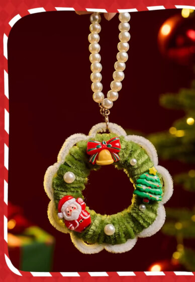 DIY Mini Christmas Wreath Ornament 1