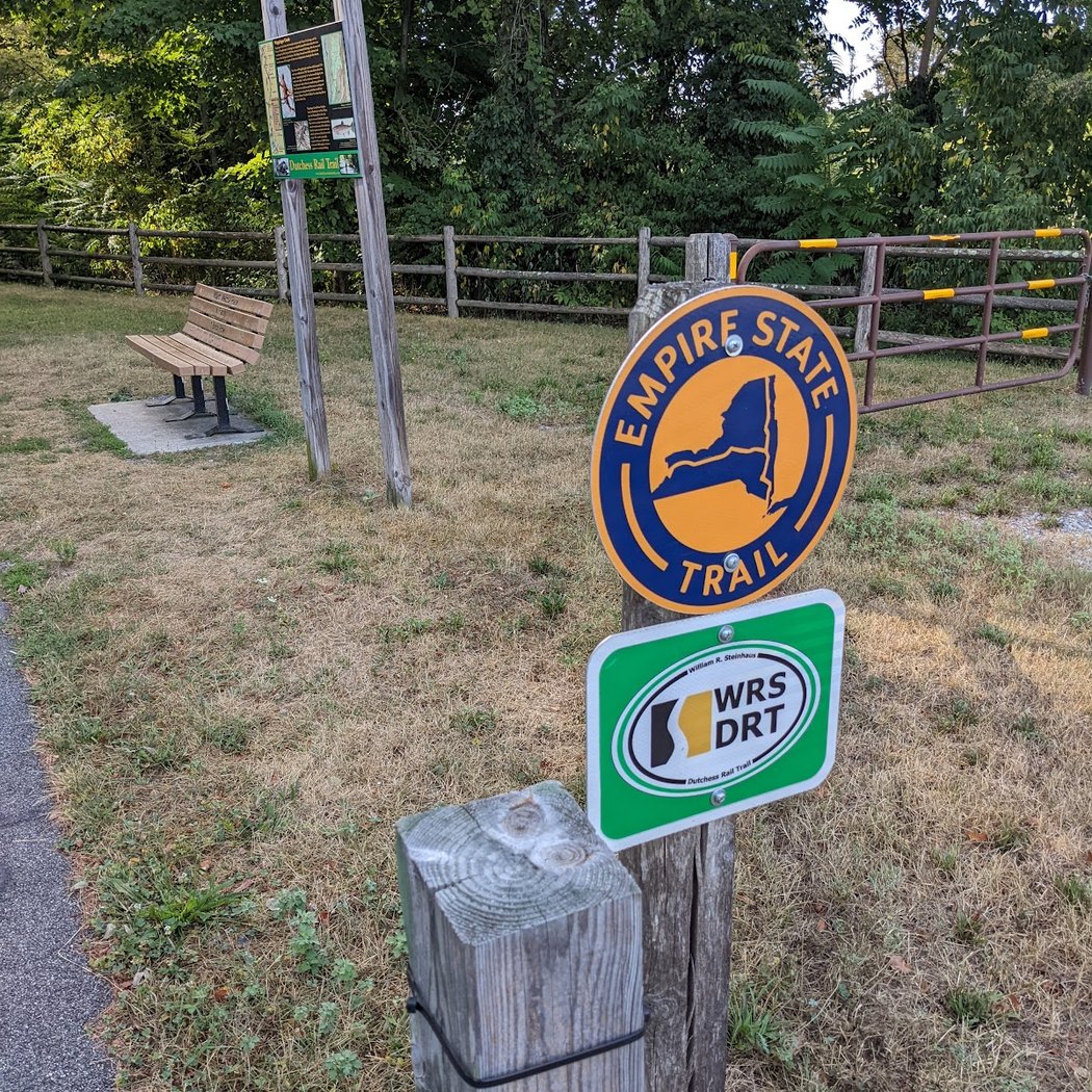 Wappinger Creek info sign, Dutchess Rail Trail 2