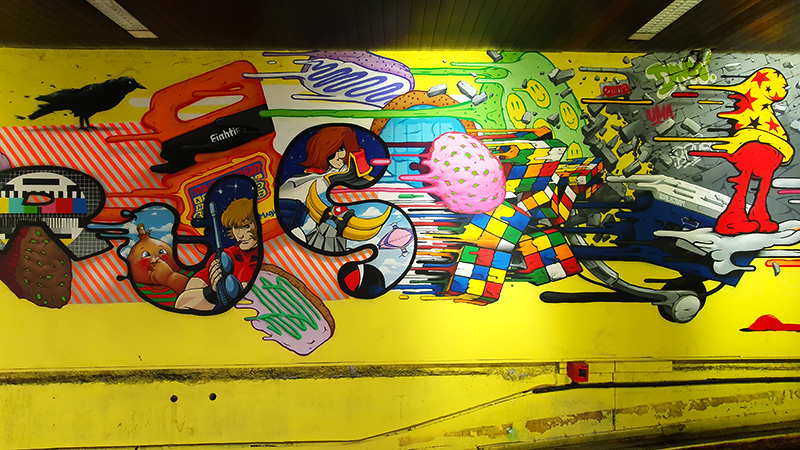 Street Art - Fresque de Nicolas Barrome Forgues avec WeirdWalls 2