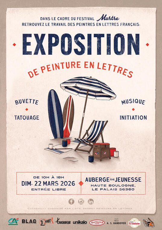 Exposition de peinture en lettres 1