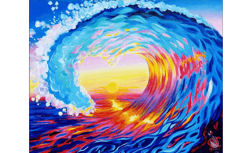 Love Surf at Sunset (Set or Solo) 2