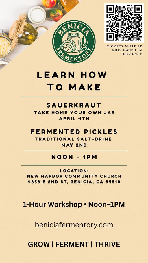 Hands-On Fermented Pickles Workshop 1