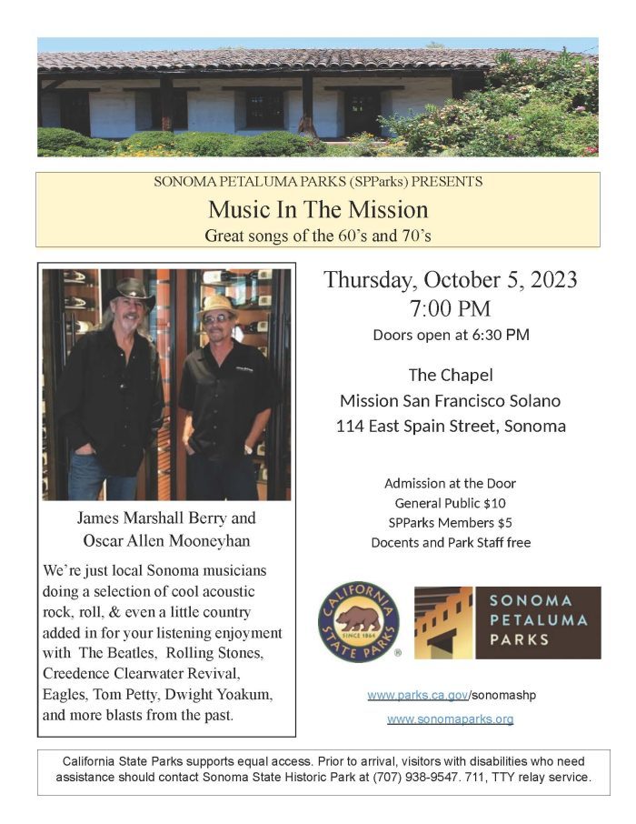 Music in the Mission – Great Songs of the 60s & 70s 1
