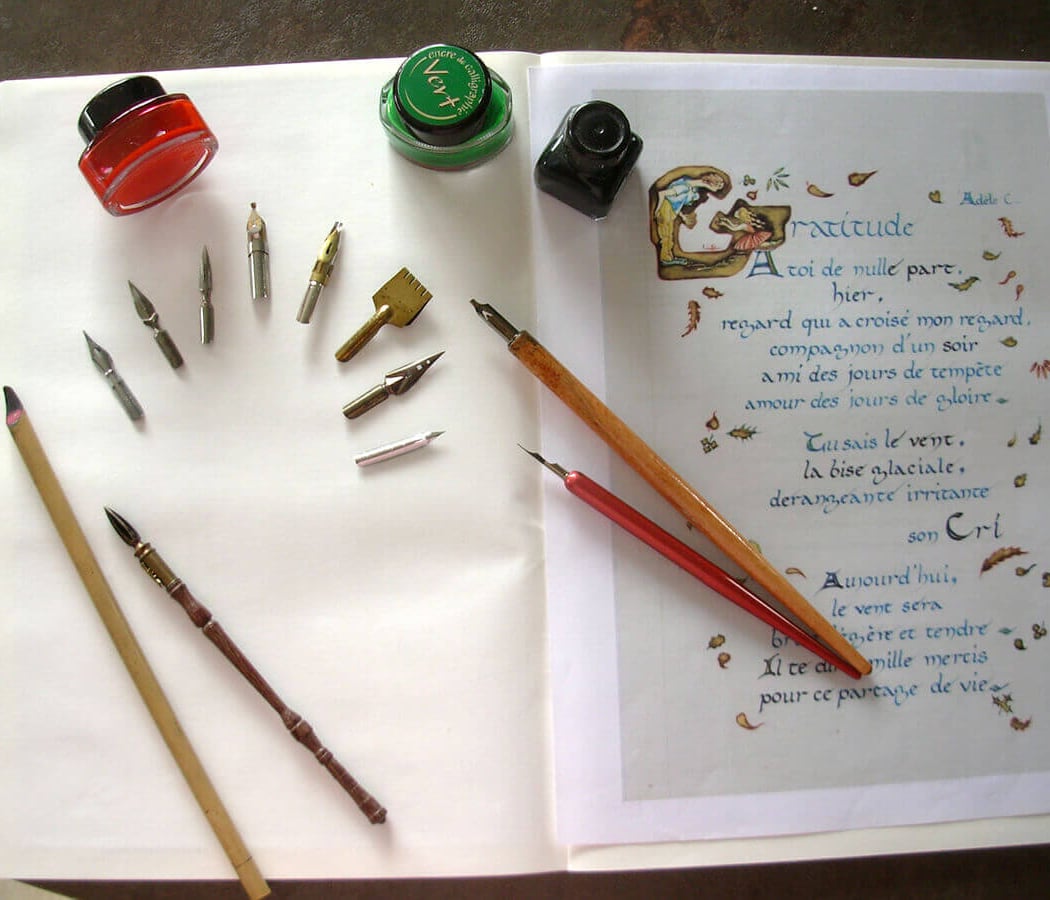 Atelier Calligraphie et Enluminure avec Virginie 2