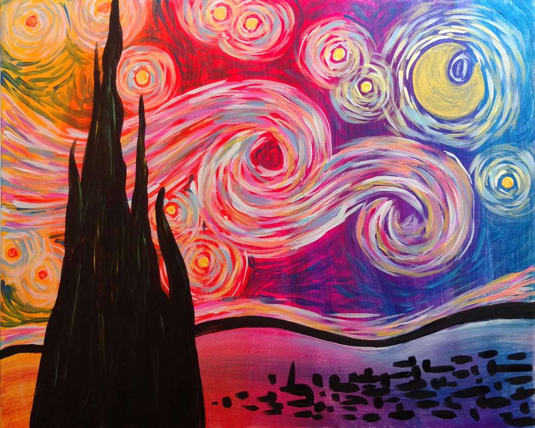 Psychedelic Starry Night 1