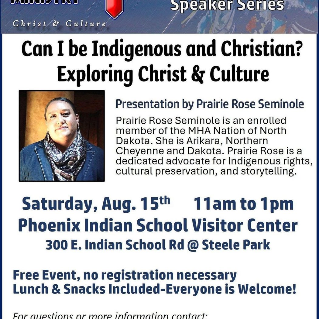 Can I Be Indigenous & Christian? Christ, Culture & Community Speaker Series 1
