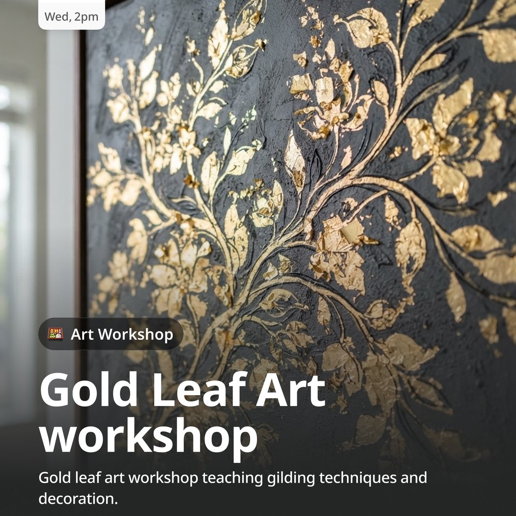 Gold Leaf Art Workshop