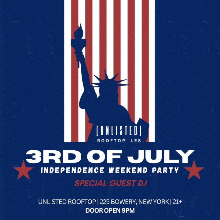 3rd Of July Independence Weekend Party