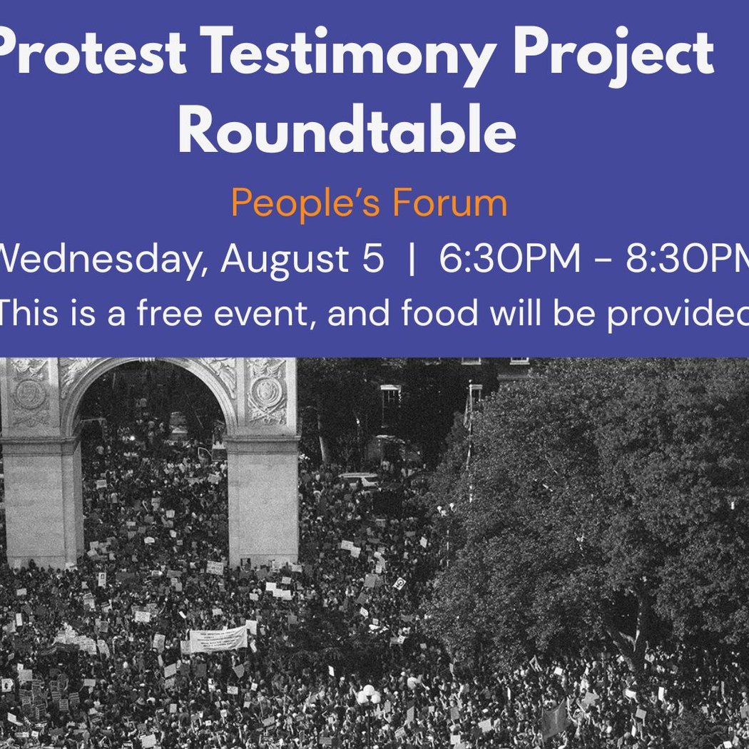 Protest Testimony Project Roundtable 1