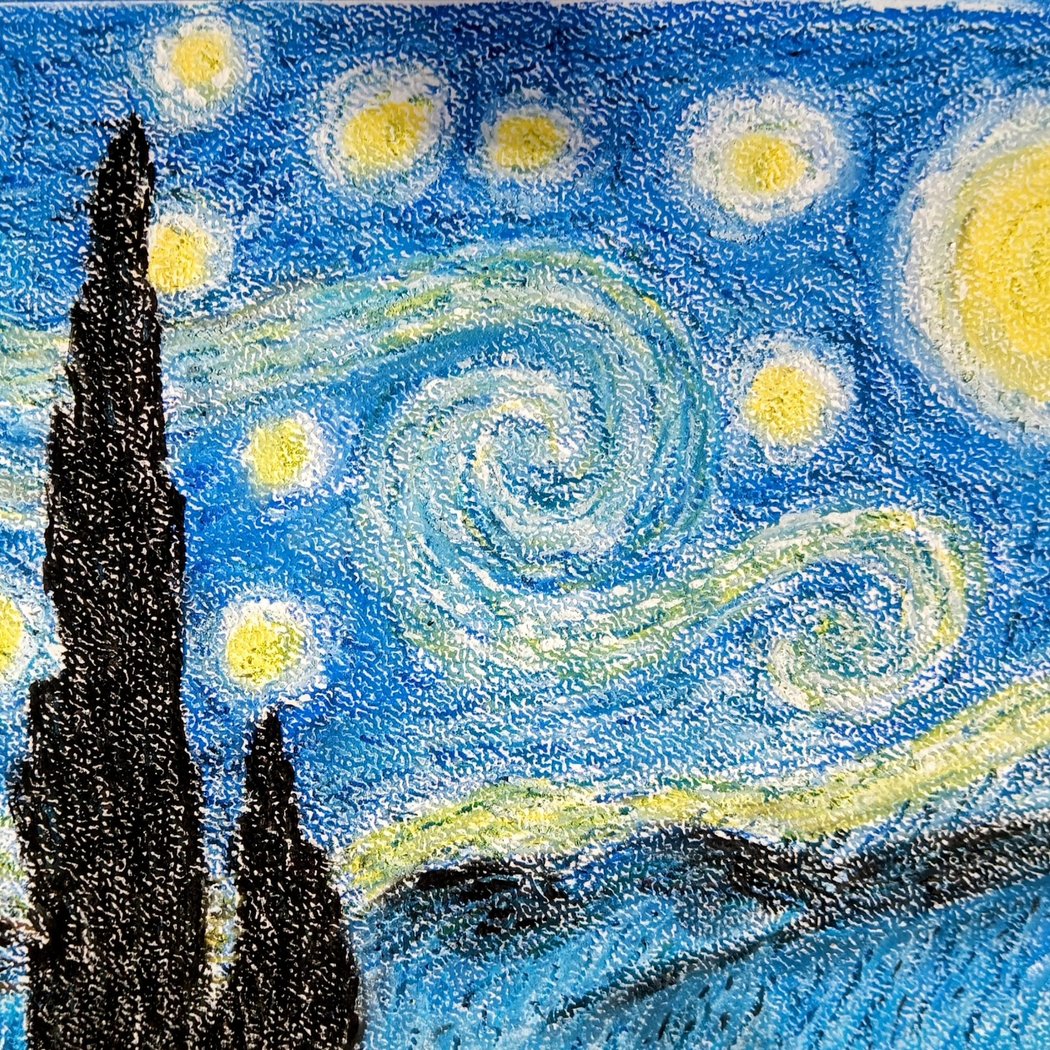 Atelier créatif : Pastel à la Van Gogh 1