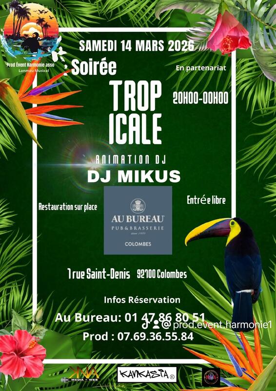 Soirée ambiance tropicale 1