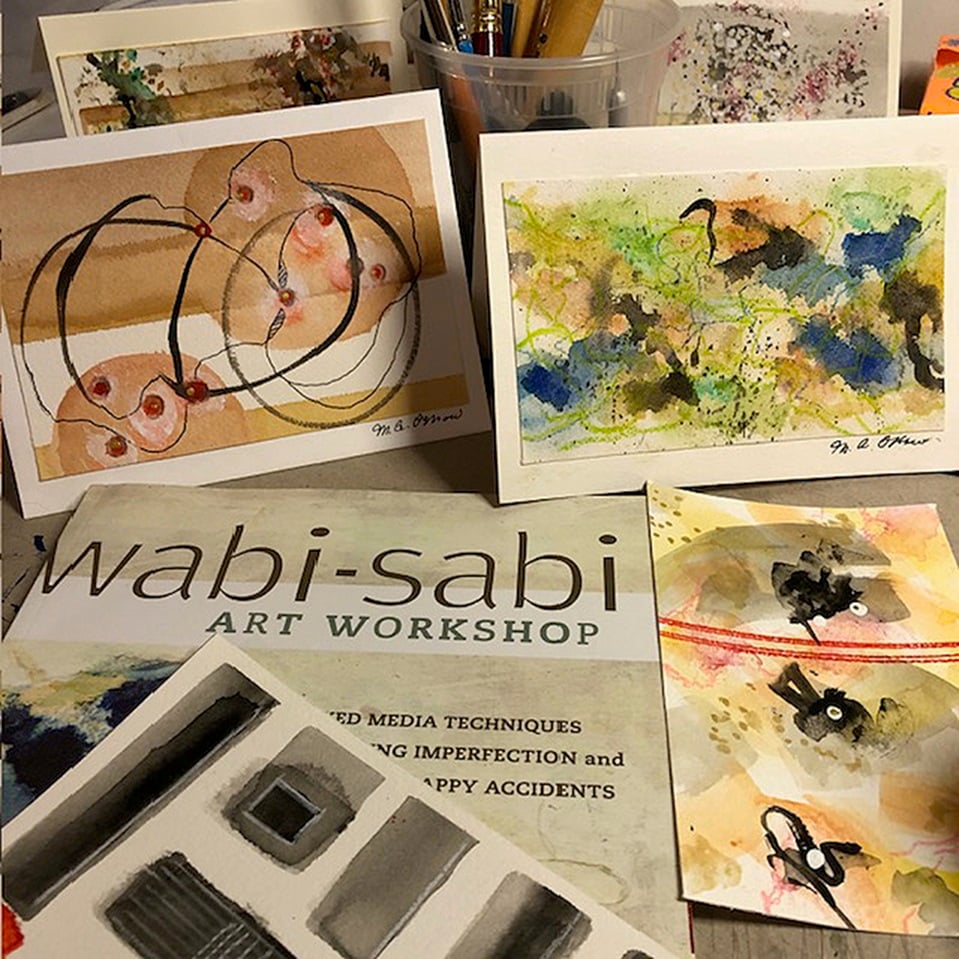 Zen Watercolor Card Workshop with Monica Ostrow 1
