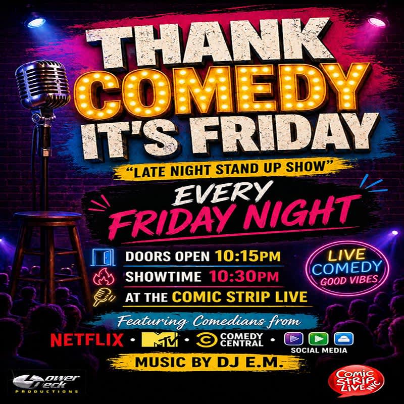 Thank Comedy It's Friday Late Night Stand Up Show 1